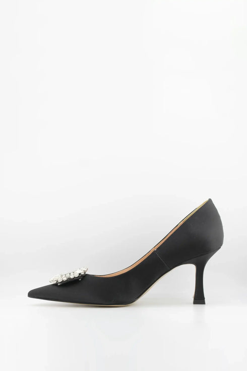 Sante Embellished Pointed Toe Kitten Heels